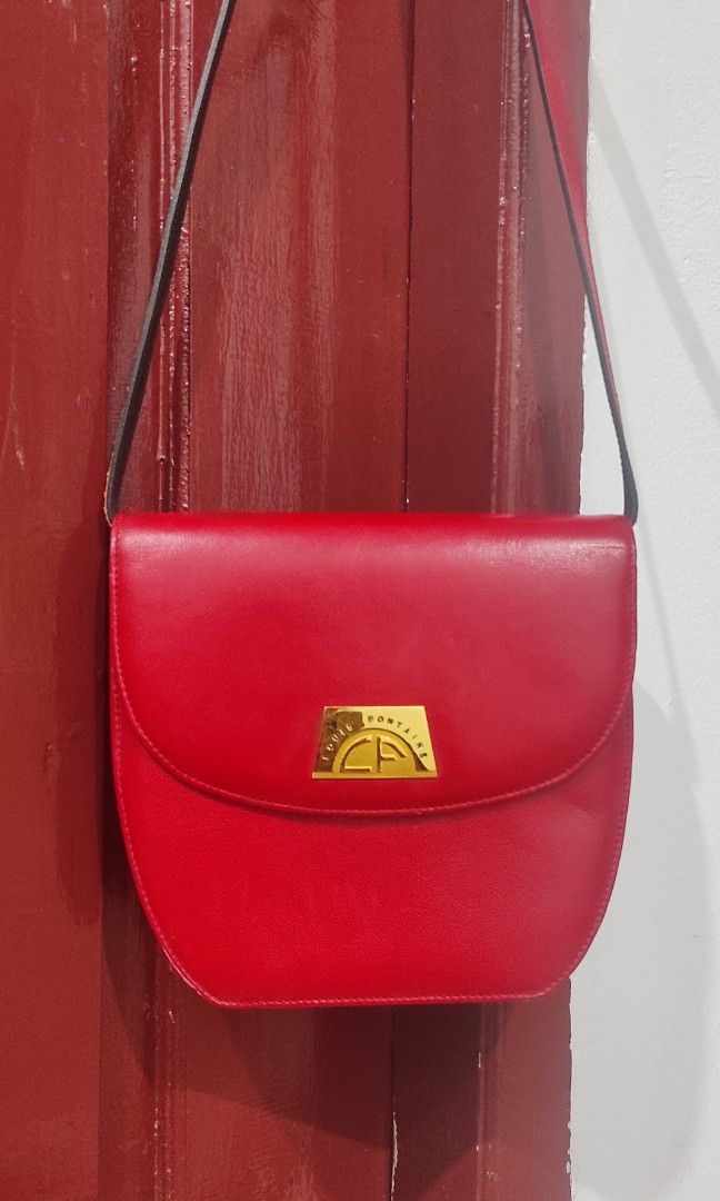 Louis Fontaine vintage bag, Fesyen Wanita, Tas & Dompet di Carousell