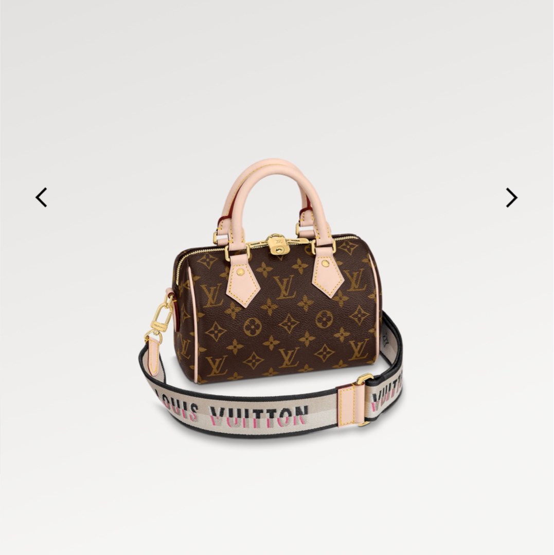 LOUIS VUITTON JACQUARD SPEEDY BANDOULIERE 20 ADJUSTABLE SHOULDER STRAP,  Women's Fashion, Bags & Wallets, Shoulder Bags on Carousell