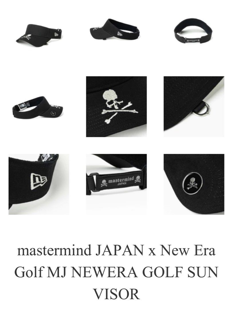 mastermind JAPAN x New Era Golf Sunvisor, 男裝, 手錶及配件, 棒球帽 