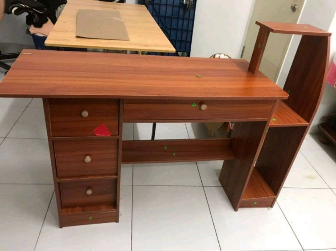 Meja Belajar Warna Coklat, Furniture & Home Living, Furniture, Tables
