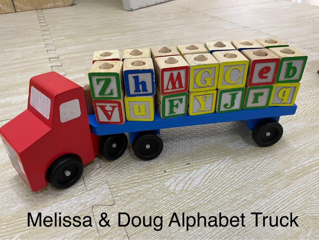 Melissa & Doug Alphabet Truck, Hobbies & Toys, Toys & Games on Carousell