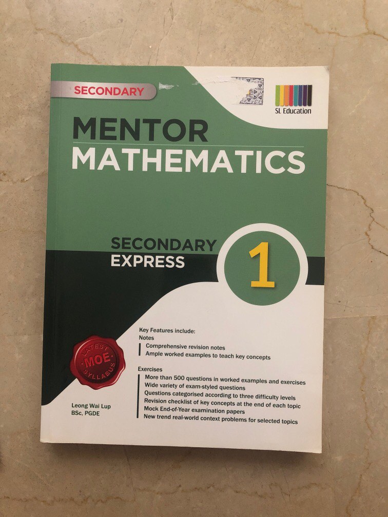 Mentor Mathematics Sec 1 Express Maths WITH SOLUTIONS, Hobbies \u0026 Toys, Books \u0026 Magazines ...