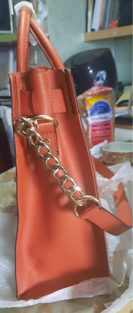 Michael Kors Hamilton Burnt Orange Tote Bag, Luxury, Bags & Wallets on  Carousell