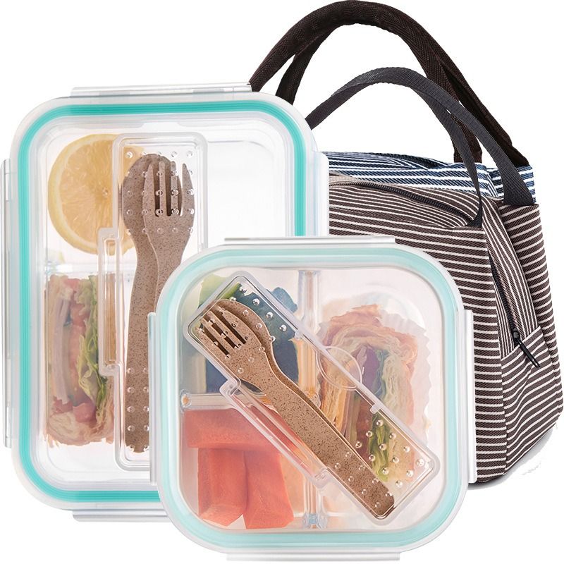 Microwavable Glass Lunch Box, Furniture & Home Living, Kitchenware