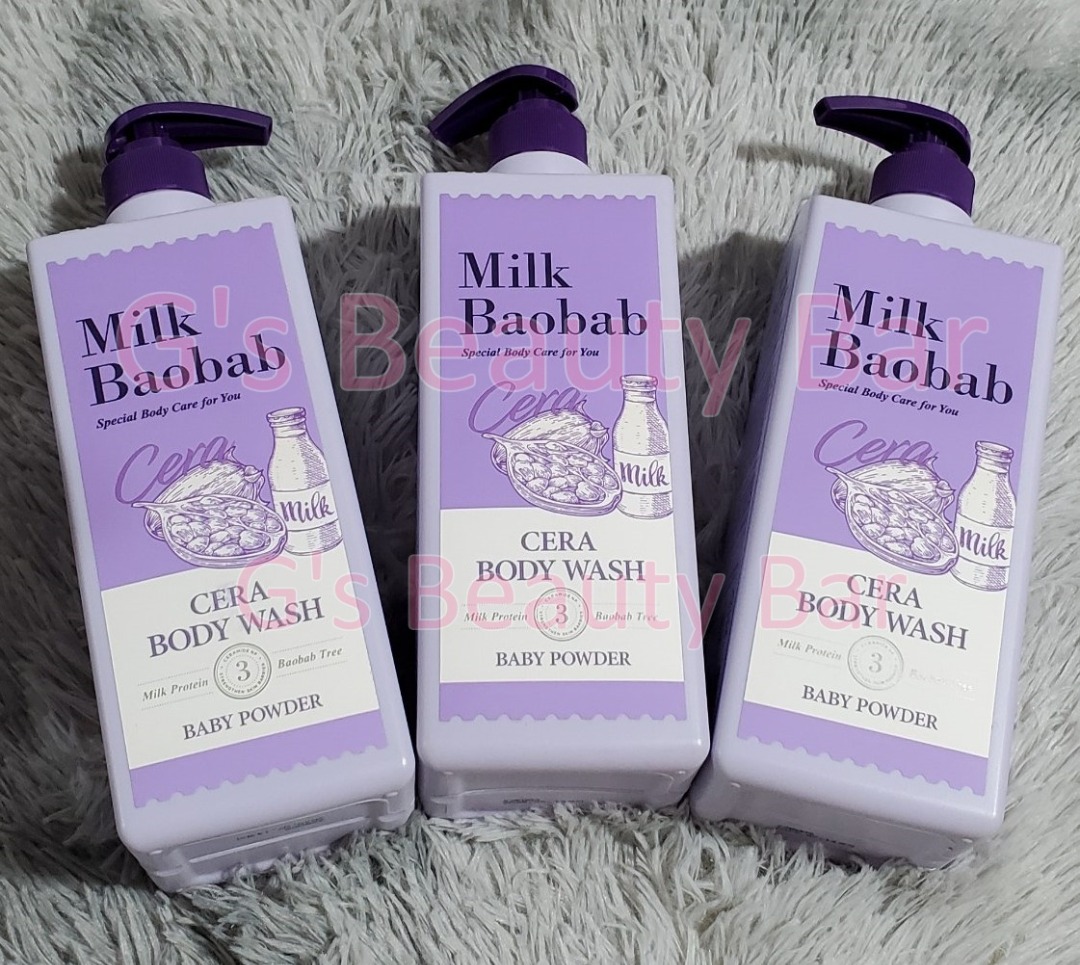 Milk Baobab Cera Body Wash Baby Powder 1200ml Authentic Korean