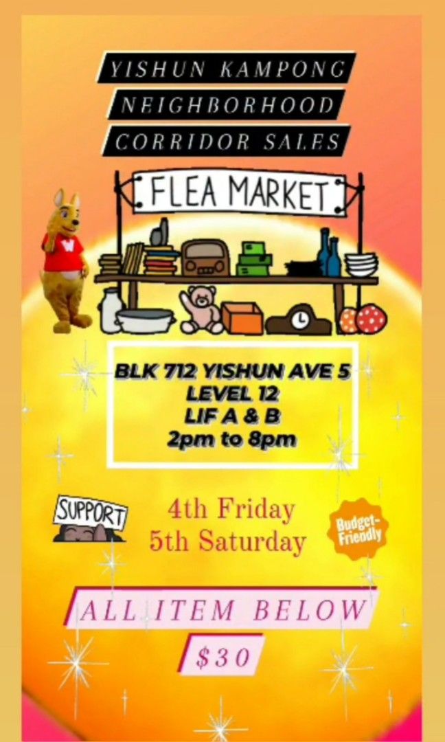 Mini flea market, Announcements on Carousell