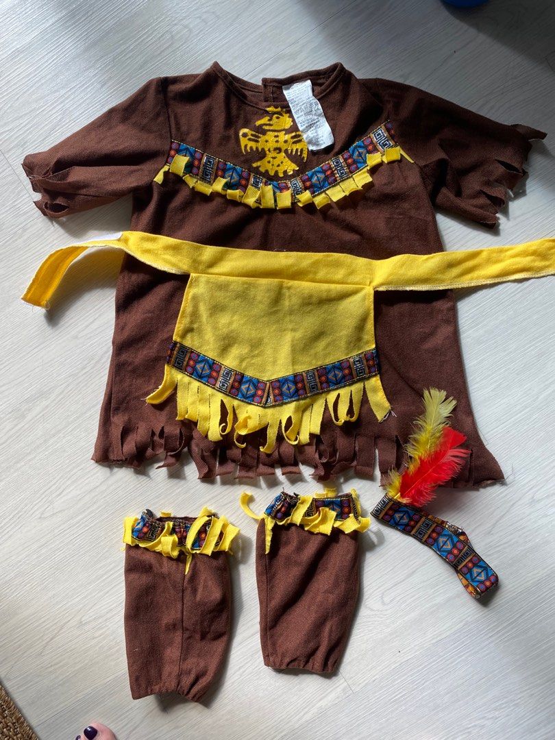 Native Indian costume, Babies & Kids, Babies & Kids Fashion on Carousell