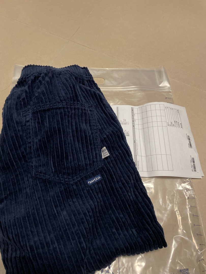 NAUTICA Corduroy Pants 2.0 size L navy, 男裝, 褲＆半截裙, 長褲