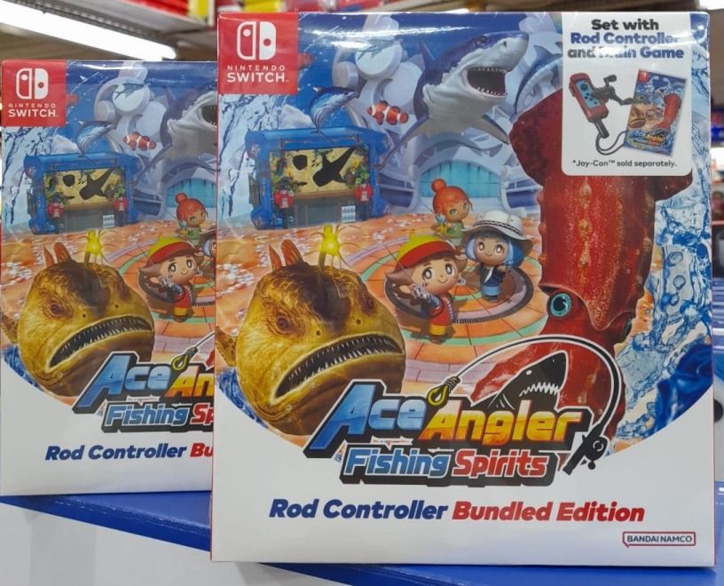 NEW AND SEALED Nintendo Switch Game Ace Angler Fishing Spirits Rod  Controller Bundled Edition 王牌钓手欢钓水族馆, Video Gaming, Video Games, Nintendo  on Carousell