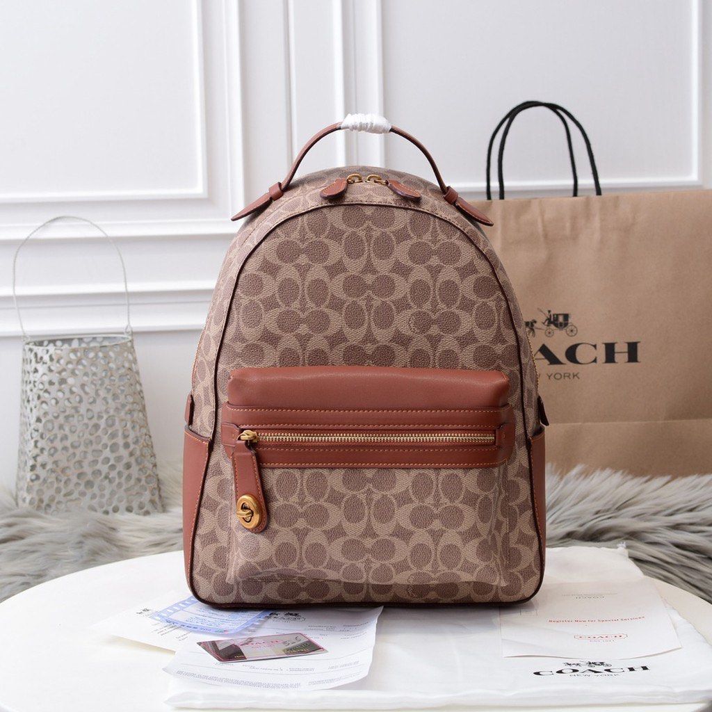 New Coach Original 32715 Campus Backpack In Signature Canvas Women Bag with Full Set of Coach Package Luxury Bags Wallets on Carousell