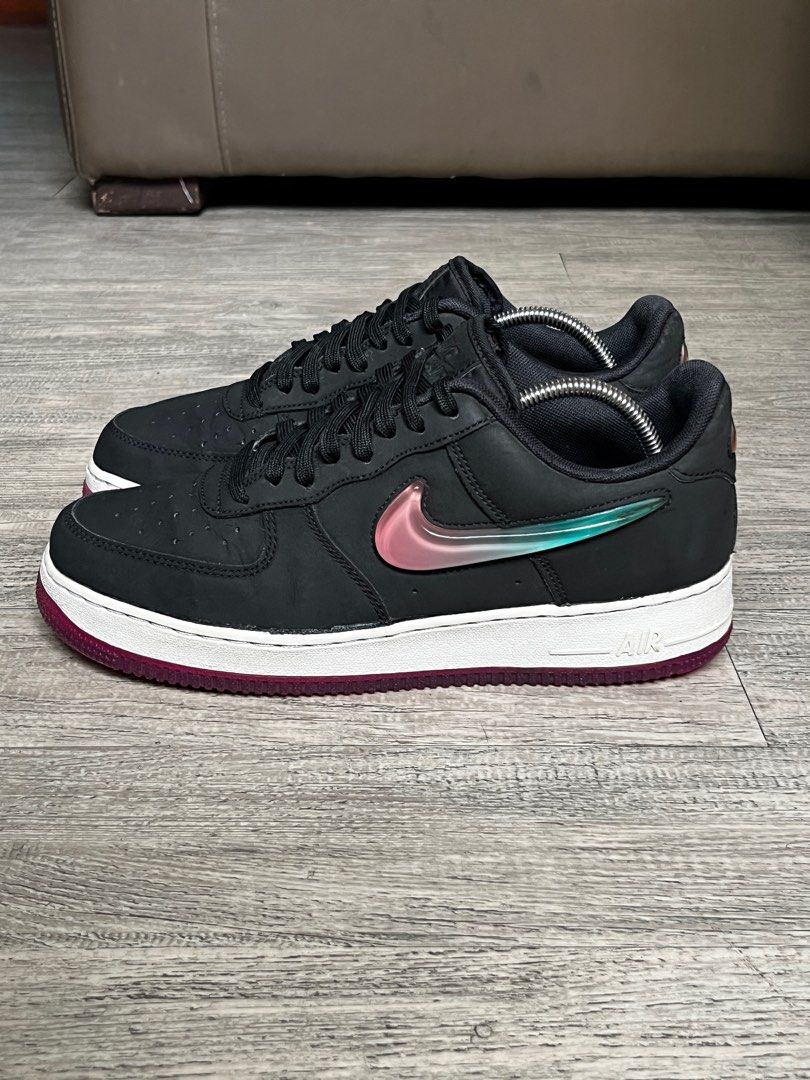 nike air force 1 jelly jewel black