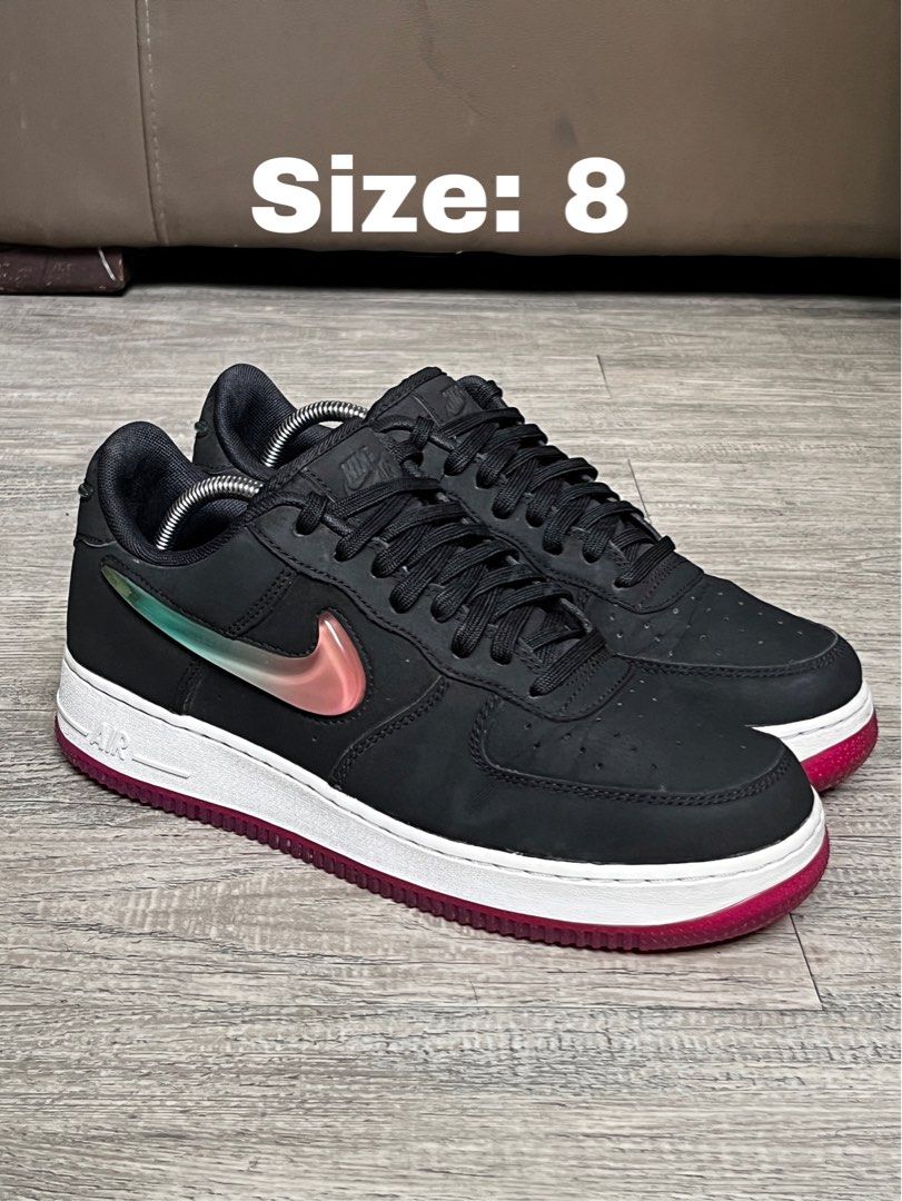 nike air force 1 jelly jewel black