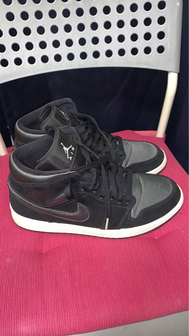 Jordan 1 mid nylon sale black anthracite