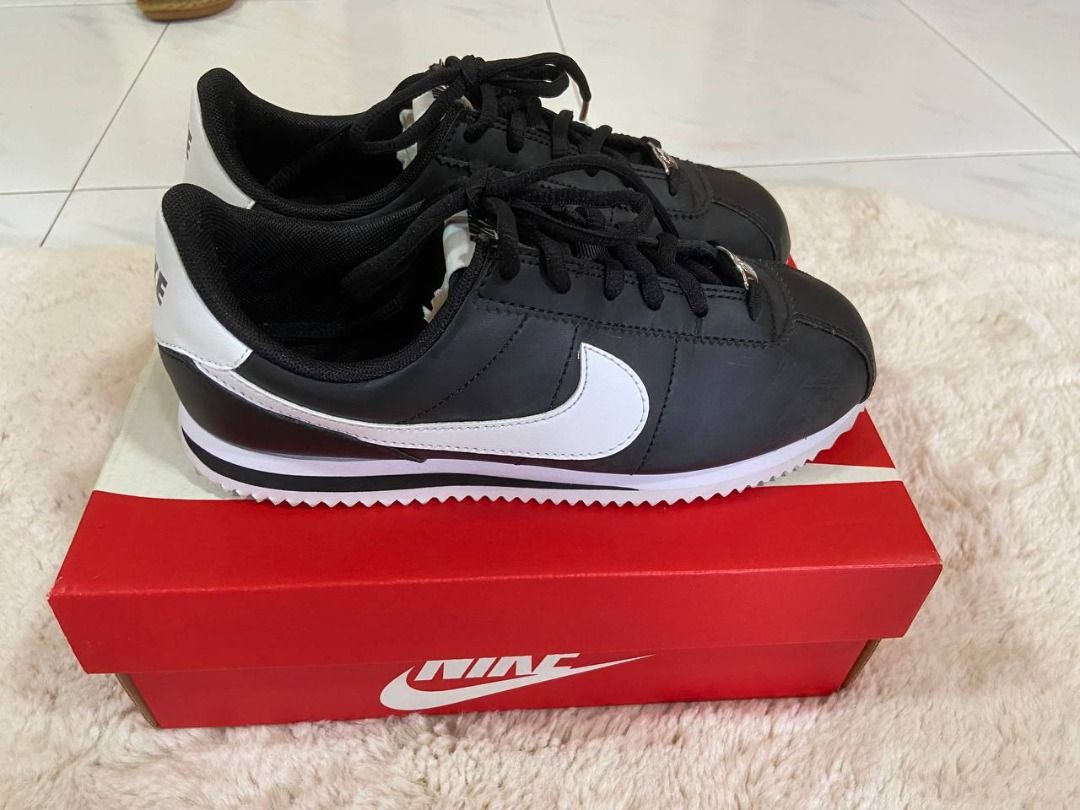 Nike cortez noir nylon best sale