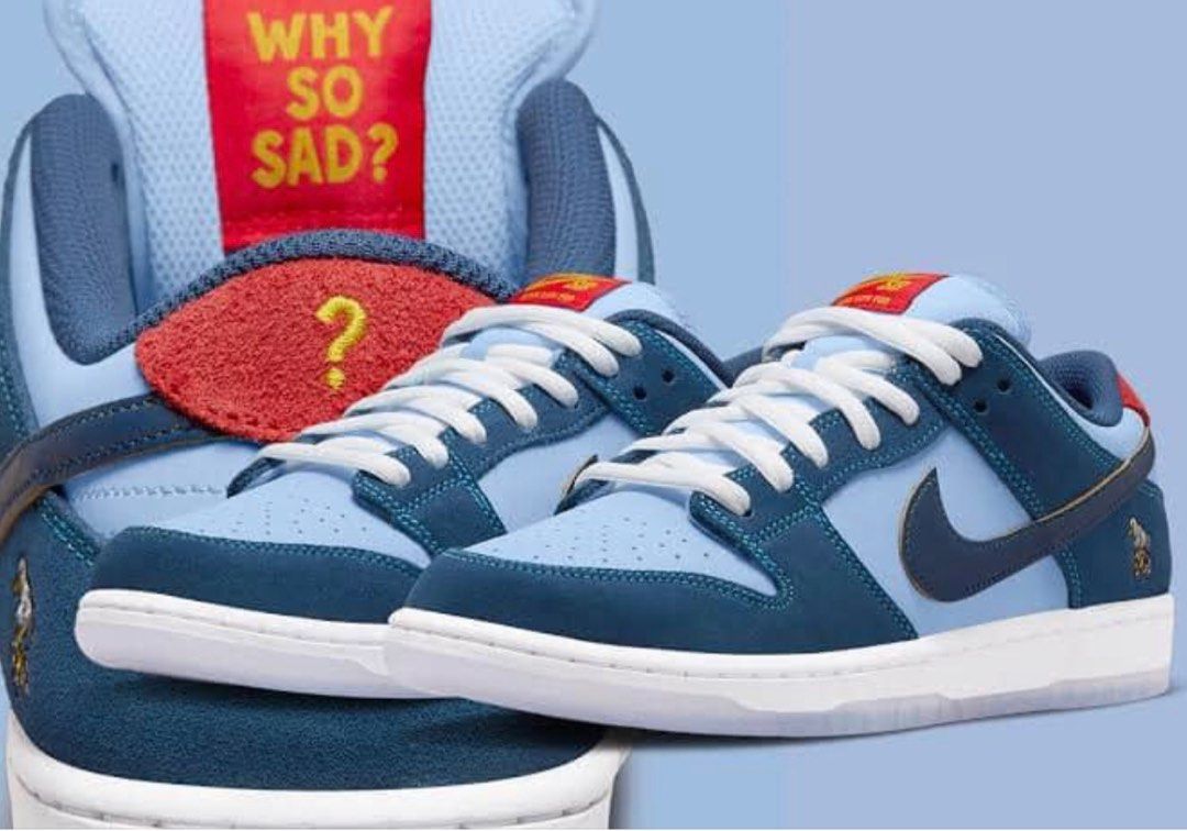 Nike Dunk Low SB “Why So Sad?”, Men's Fashion, Footwear, Sneakers