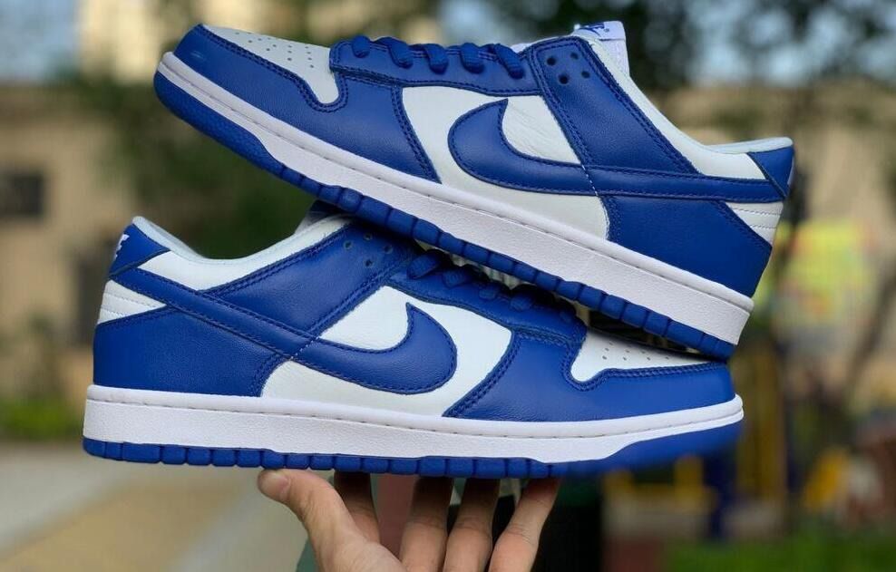 Nike Dunk Low SP Kentucky Blue White, 男裝, 鞋, 波鞋- Carousell