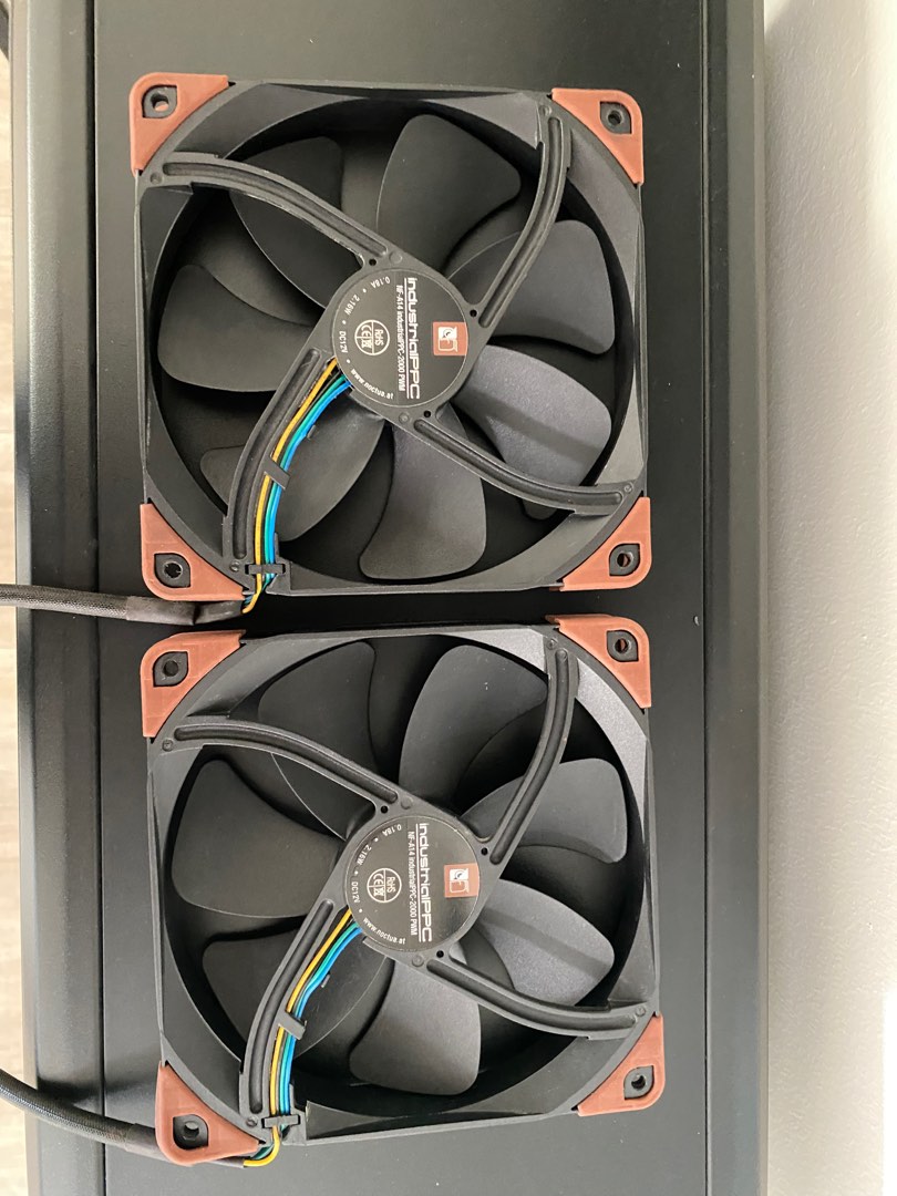 Noctua NF-A14 industrialPPC-2000 PWM 140MM 4-Pin Fan x 2, Computers ...