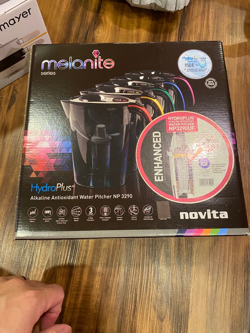 Novita hydro plus alkaline antioxidant water pitcher, TV & Home