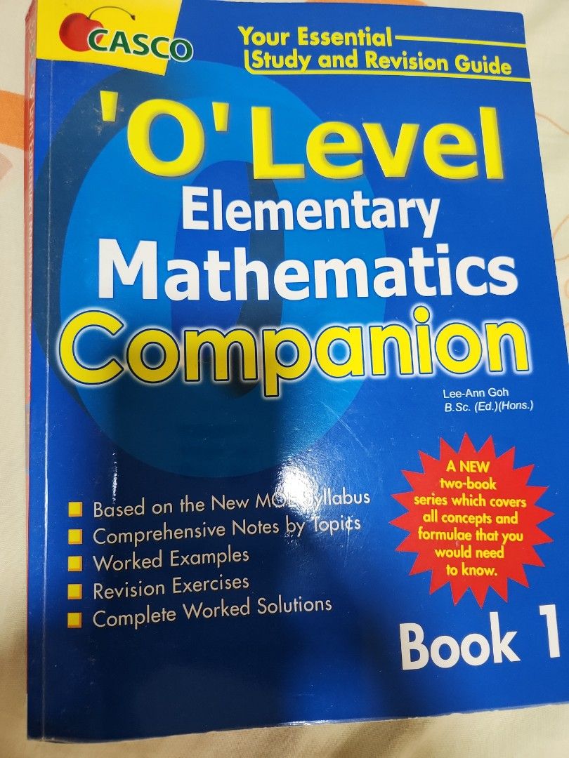 O level E Maths (Category: Assessment Books) located in Singapore. Submitted by binzee (Listing ID 1194616968, Image 1). Description: Conditiom : 10/10 Never used..