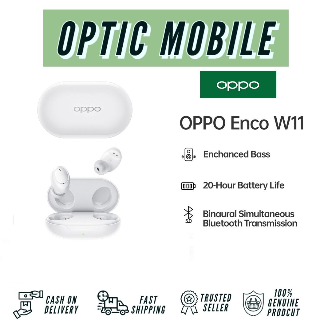 OPPO ENCO W11 True Wireless Earphone 20 Hours Battery Life