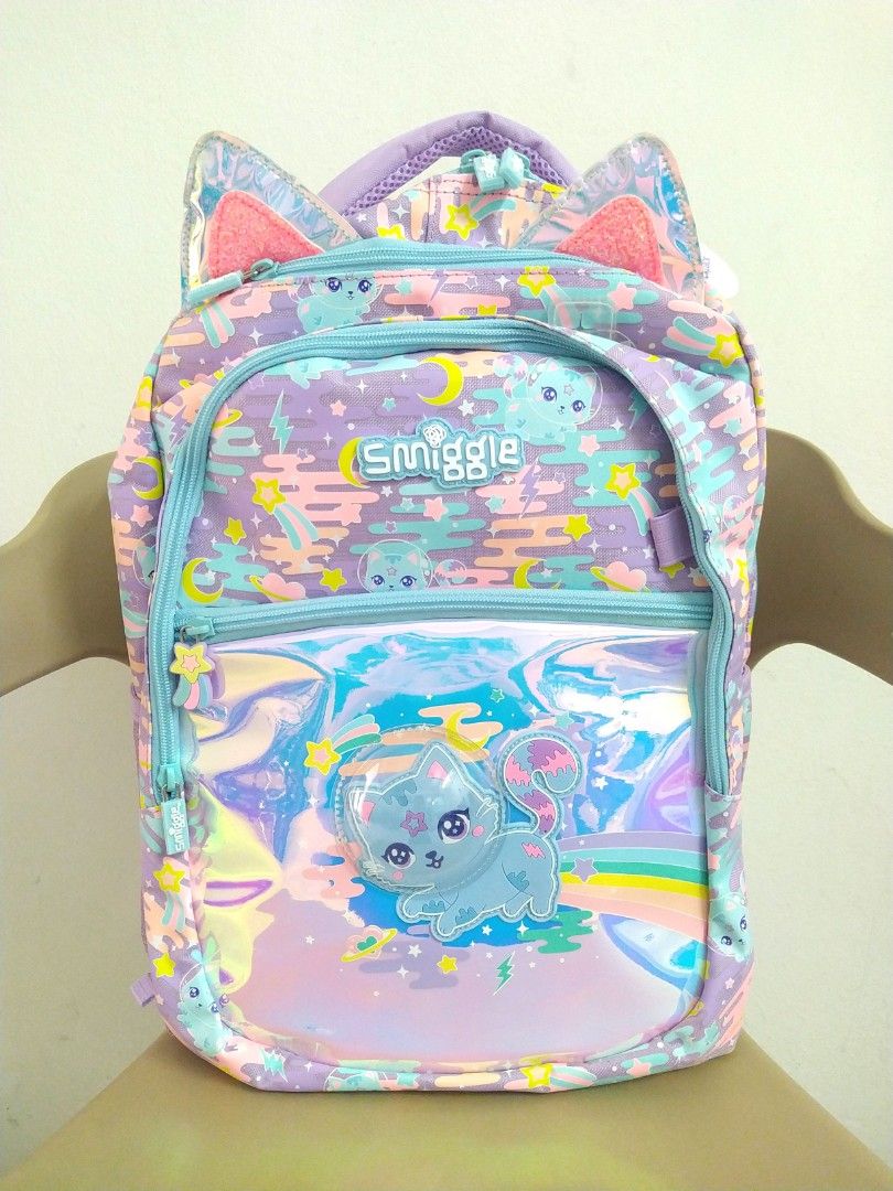Original Smiggle Kitty Cat backpack kids school bag shopping bag