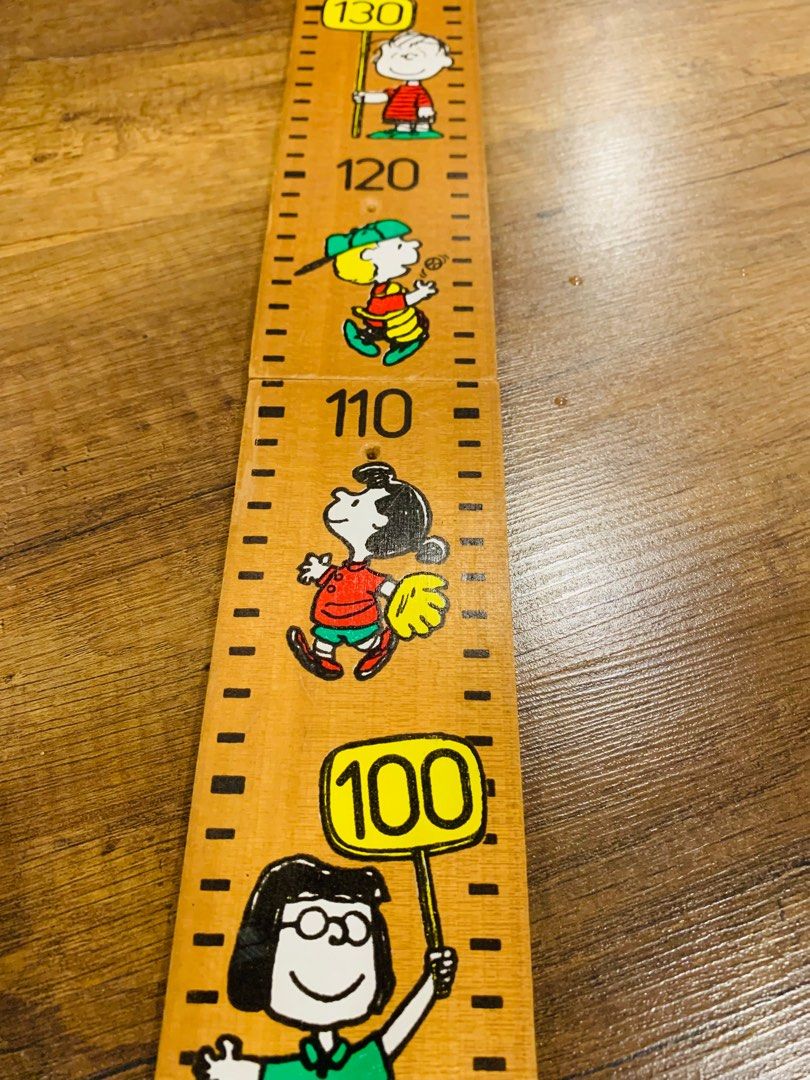 Peanuts Snoopy Wooden Growth Chart, Everything Else, Others on Carousell