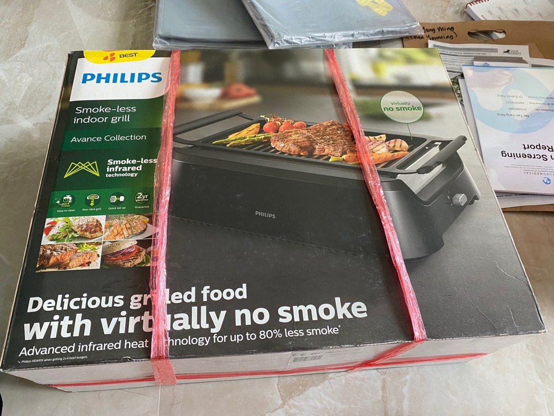 Philips Smokeless Indoor Grill, TV & Home Appliances, Kitchen