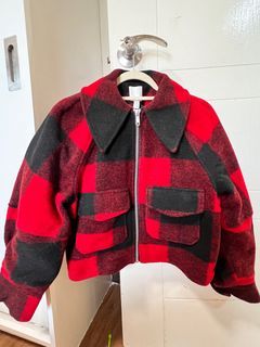 Plaid  Red and Black Jacket