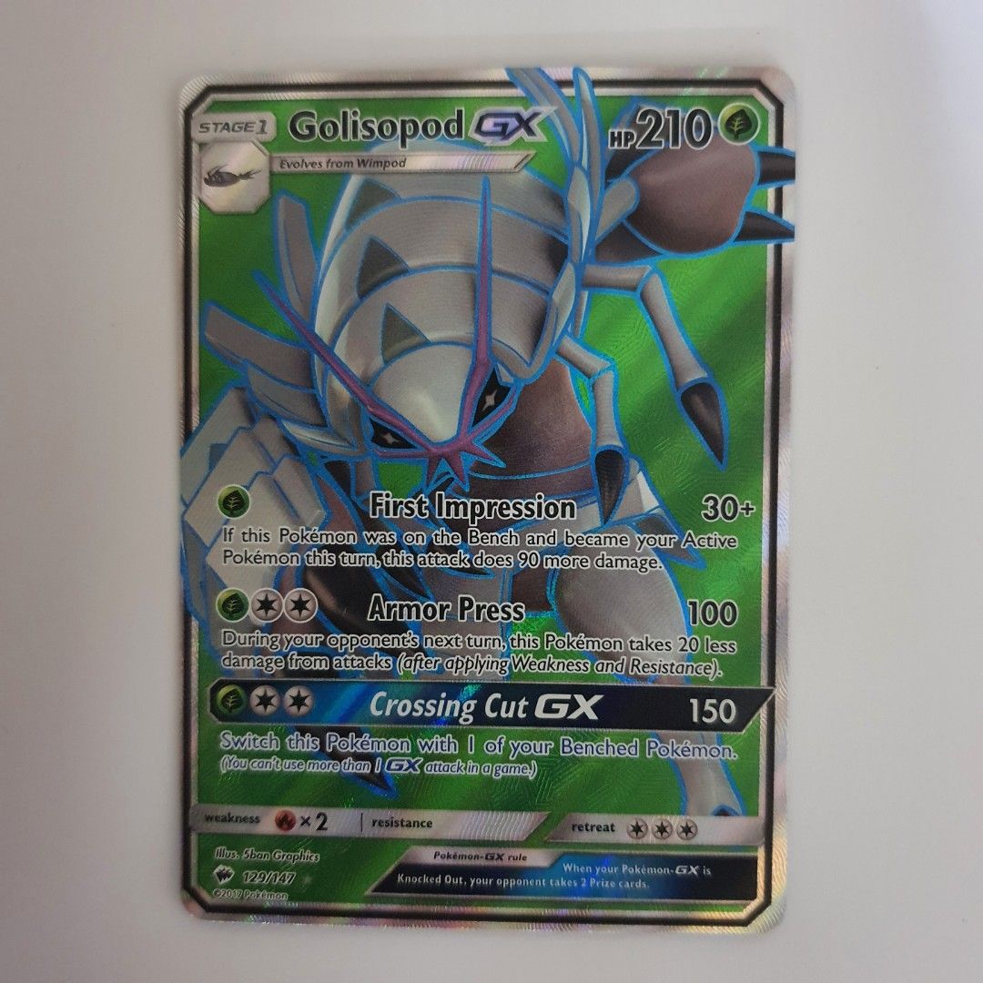 Pokemon cards tcg golisopod gx full art, Hobbies & Toys, Toys & Games on Carousell Pokemon cards tcg golisopod gx full art, Hobbies & Toys, Toys & Games on Carousell