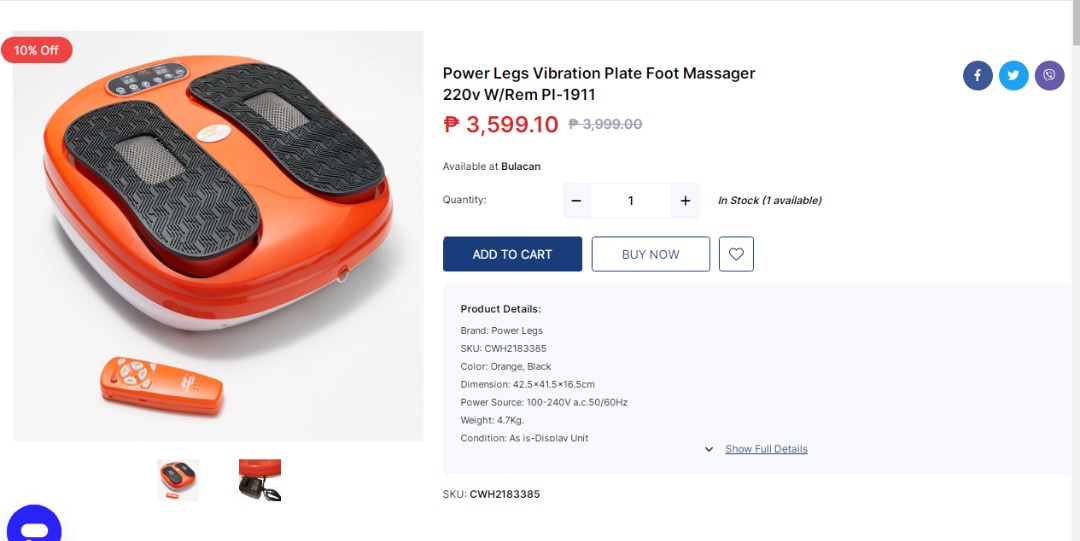 Power legs vibration plate foot massager 2025
