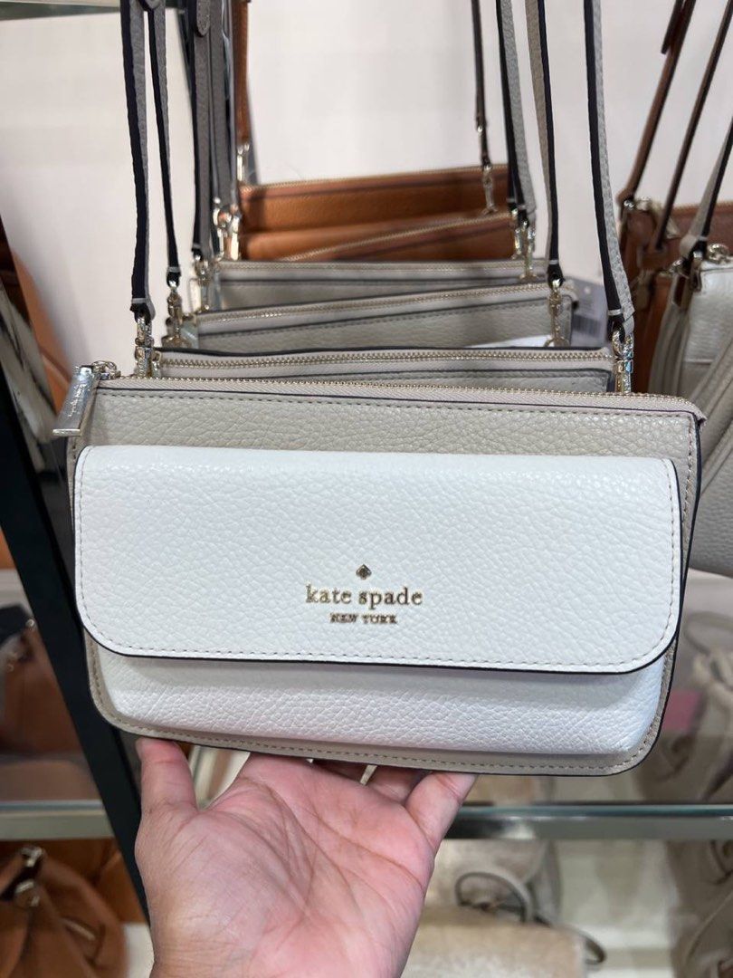 PREORDER) KATE SPADE LEILA PEBBLED LEATHER SM FLAP, Women's Fashion, Bags &  Wallets, Cross-body Bags on Carousell