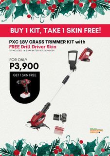 PXC 18V GRASS TRIMMER KIT with FREE Drill Driver Skin