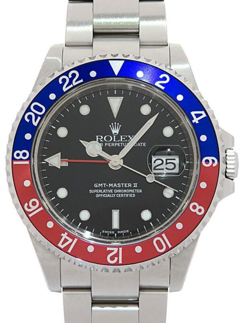 ROLEX GMT MASTER II 16710 Pepsi 2000 Fullset