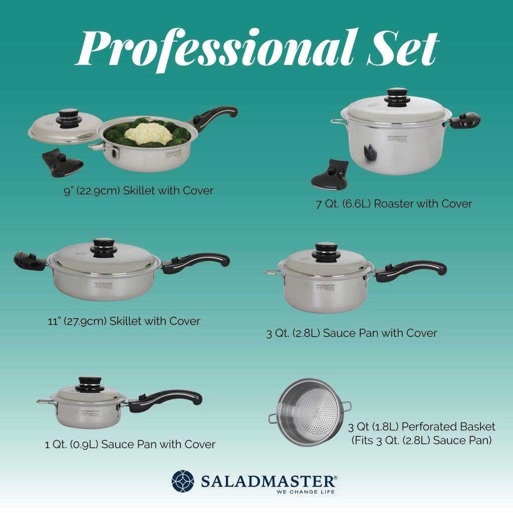 Saladmaster professional set, Furniture & Home Living, Kitchenware & Tableware, Cookware