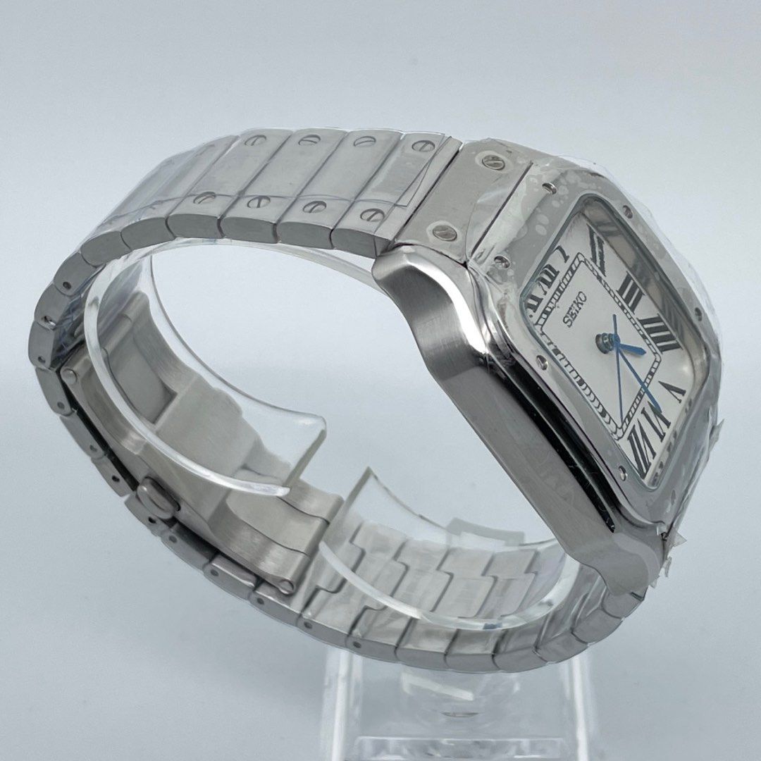 Seiko Cartier Santos Mod, Men's Fashion, Watches & Accessories, Watches ...