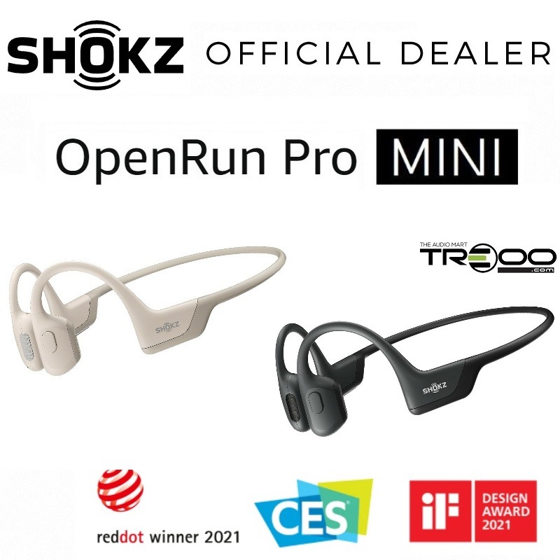 Shokz Openrun Pro Mini Wireless Bluetooth Bone Conduction Headphone ...