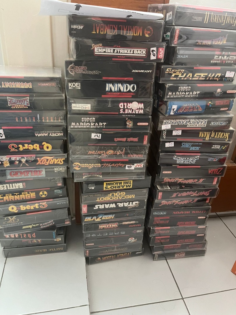 snes super nintendo from 20 onwards. price as per pics price charter 100 original full