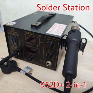 Solder Station 220V YIHUA 952D 2 in 1 Soldering Iron and Hot Air