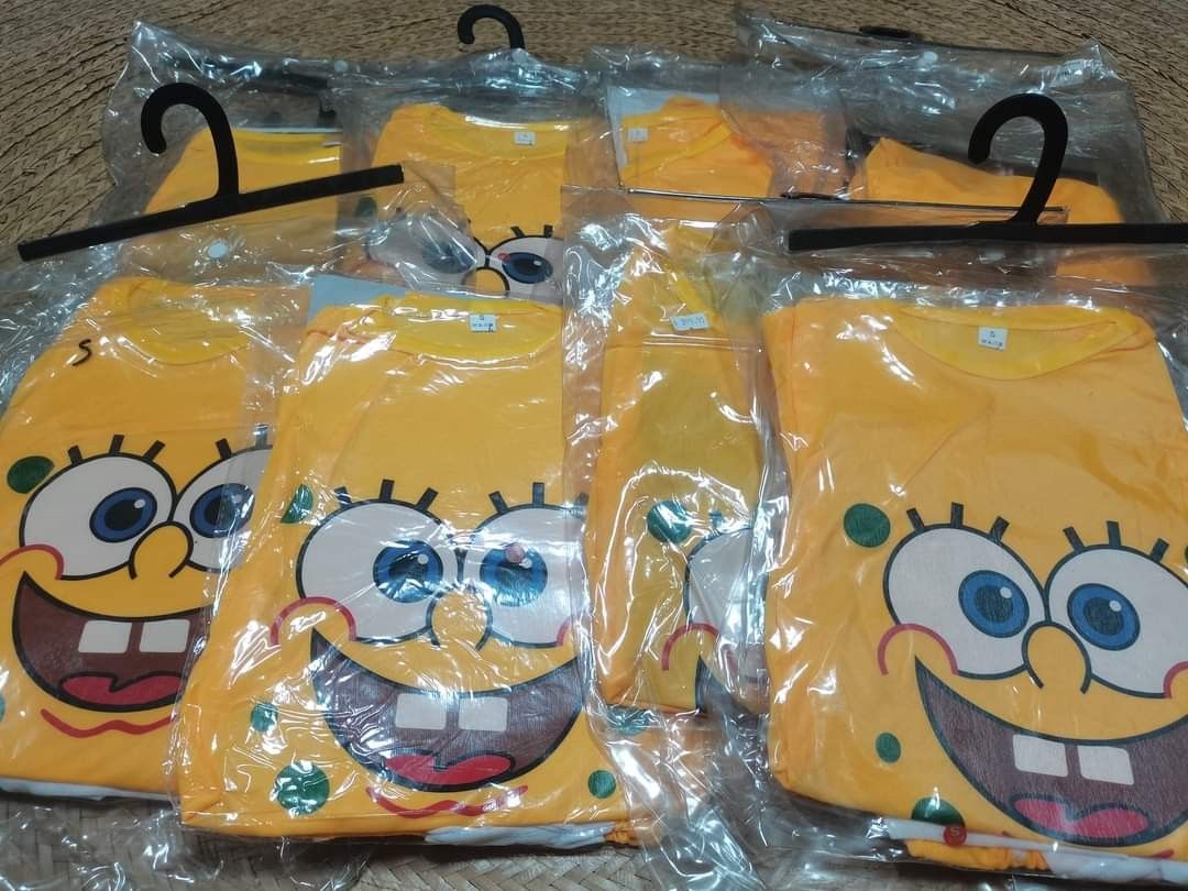 Spongebob Terno/Costume (Category: Babies & Kids Fashion) located in Cavite. Submitted by takeyourpick2020 (Listing ID 1194742628, Image 2). Description: Spongebob 3-4T (s) 5pcs available 5-6T (m) 3 pcs availale 180 each Manipis po ito..