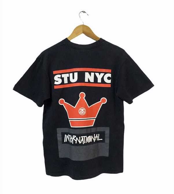 STUSSY NYC RUN DMC FONT BAND SKATEBOARDS BRAND TSHIRT