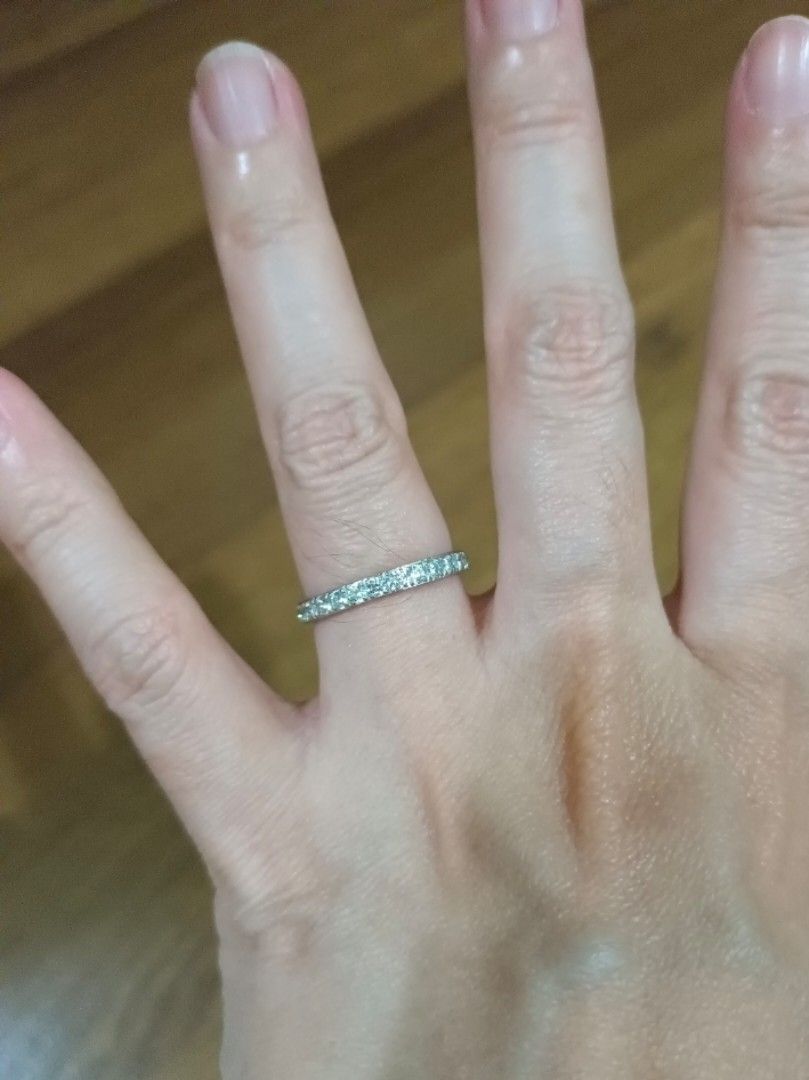 Swarovski store platinum ring