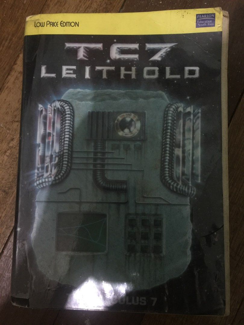 TC7 LEITHOLD - The Calculus 7 Louis Leithold (Category: Textbooks) located in Balanga. Submitted by caerus8 (Listing ID 1194600061, Image 1). Description: Original TC7 by Leithold. With hologram sticker for authenticity. Feel free to chat to ask for more pictures. If looking for eCopy: 600 pesos only Physical Book: 1800 pesos + shipping fee declared by the courier Chat to avail!!! #genzboss.