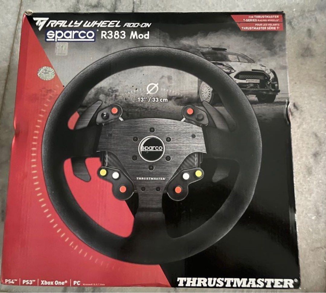 Thrustmaster rally wheel add on sparco R383 mod, Video Game