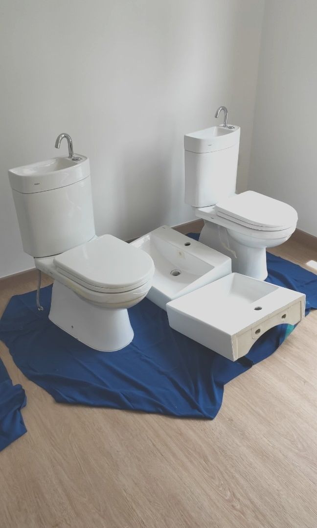 Toilet Bowl & sink, Furniture & Home Living, Bathroom & Kitchen