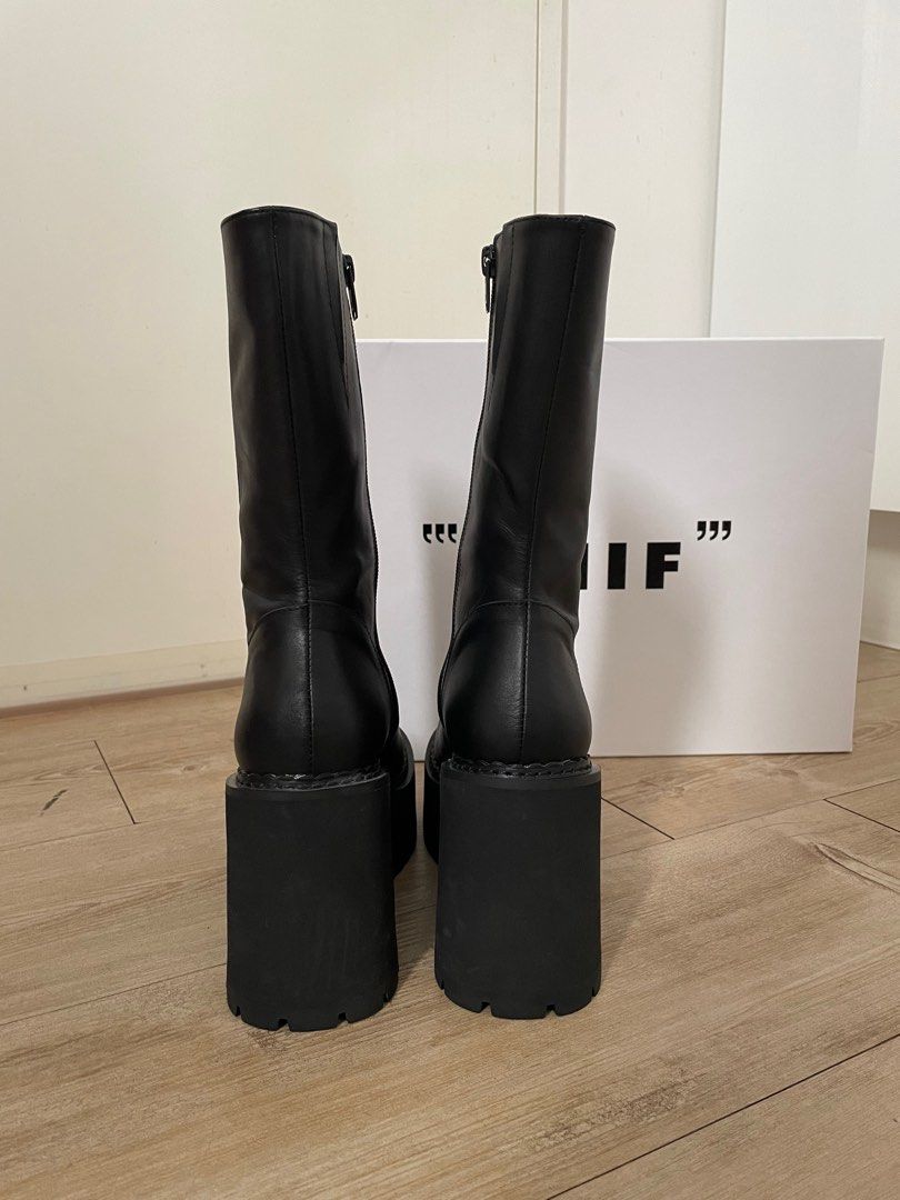Unif black boots sales