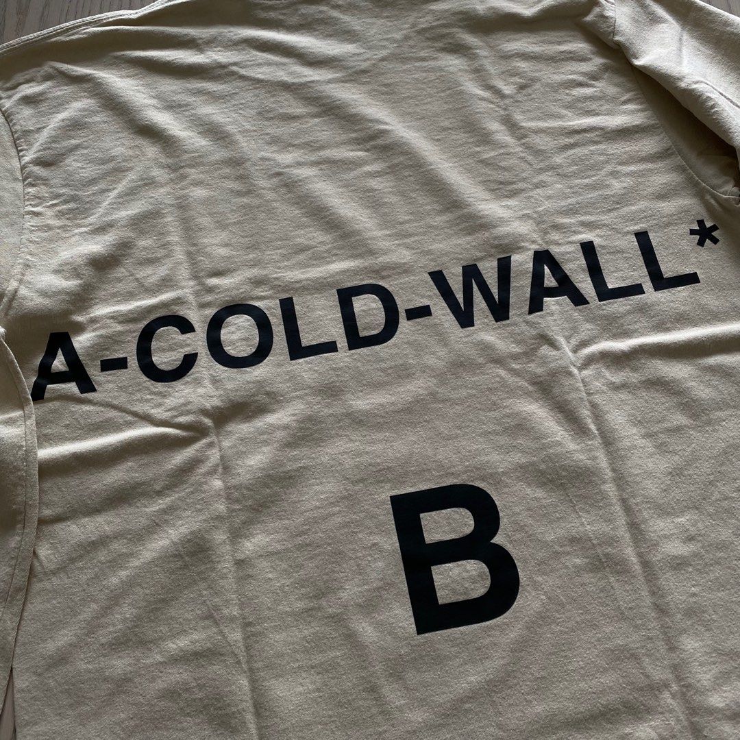 USED 美品A Cold Wall LS Tee Size L ACW, 男裝, 上身及套裝, T-shirt