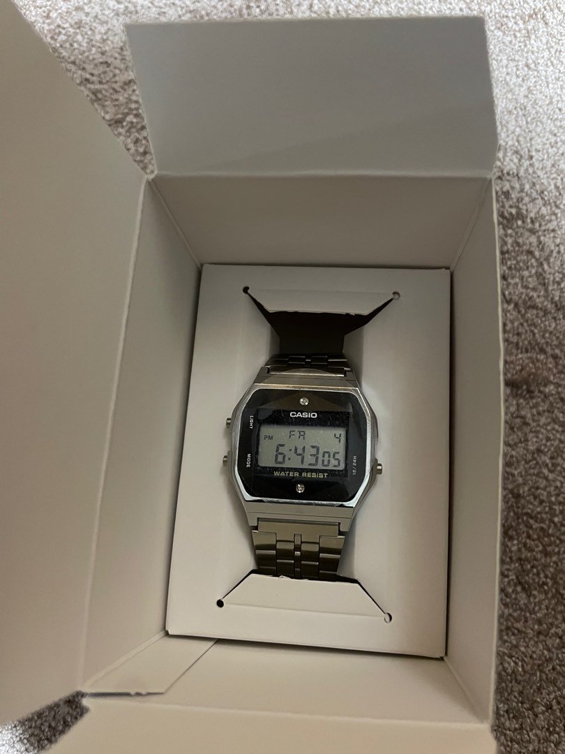 Vintage Casio A159WAD-1D Digital Watch BNIB, Men's Fashion, Watches ...