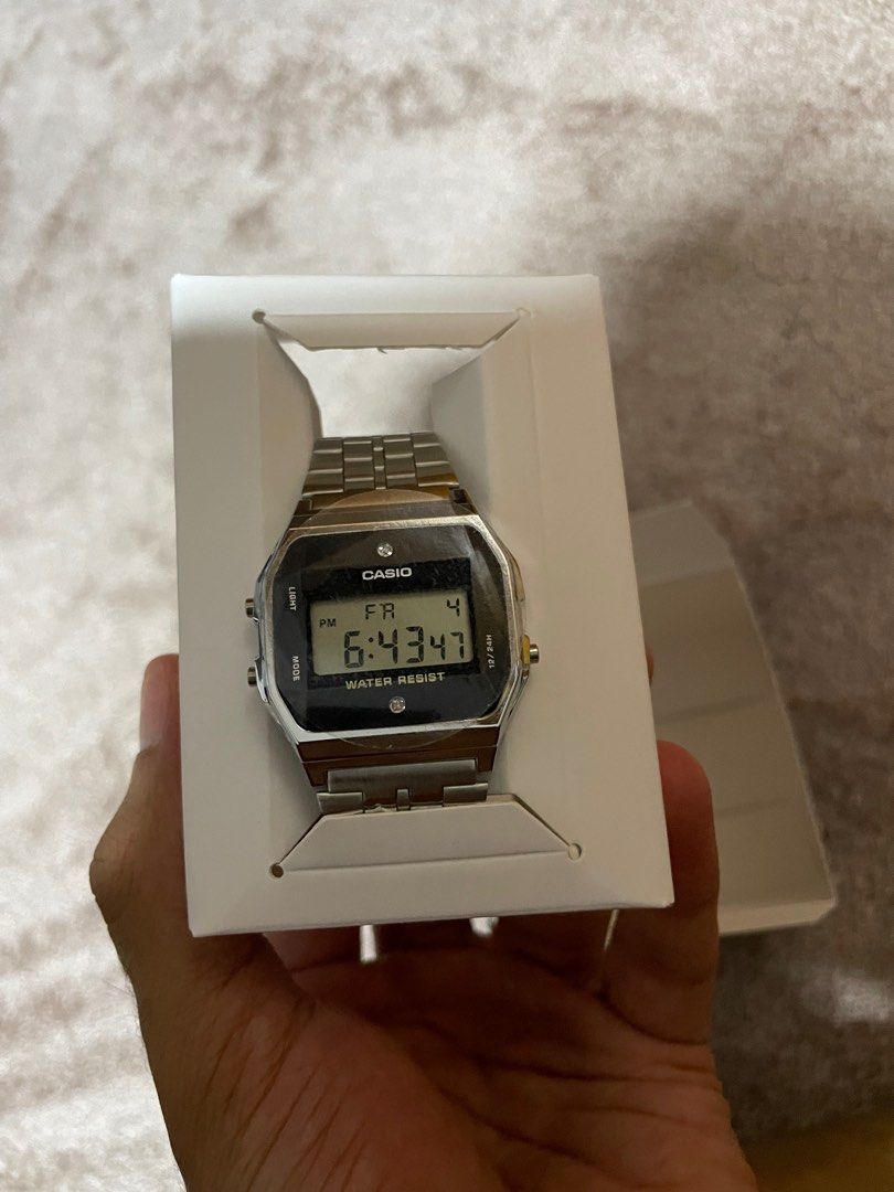 Vintage Casio A159WAD-1D Digital Watch BNIB, Men's Fashion, Watches ...