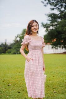 Wardrobe Of Joy Pink Plaid Dress