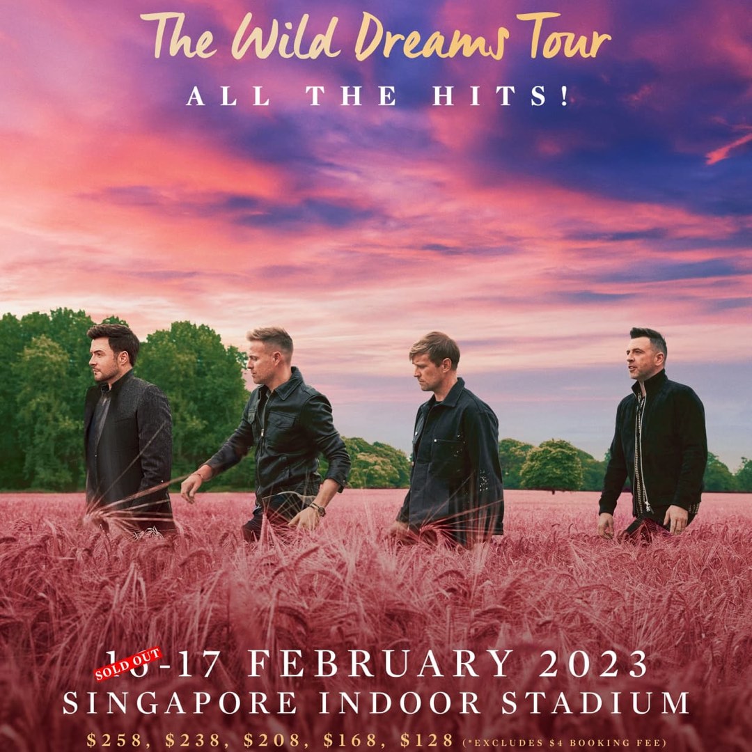 Westlife Singapore Concert 18 Feb, Tickets & Vouchers, Event Tickets